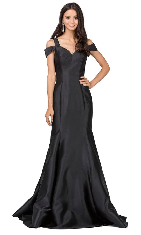 Workwear Fashion for Women Dancing Queen 9928 - Cold Shoulder Mermaid Prom Gown