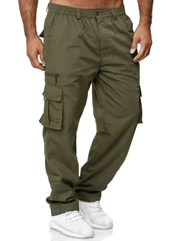 Women's Garments Multi-Pocket Loose Men Cargo Pants