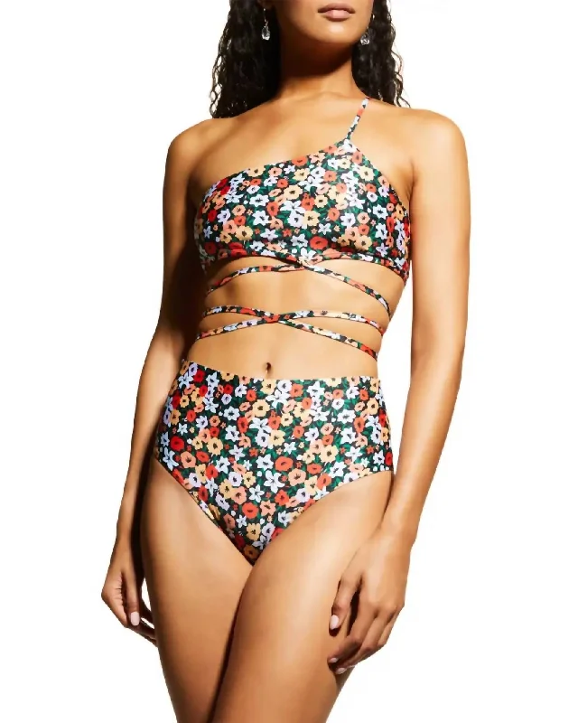 Women's Clothing And Garments Sets Magenta La Fania Noche Bikini Bottom In Multi Color