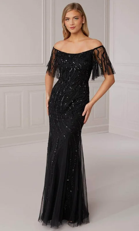 Flash Sale Or Flash Sales Adrianna Papell Platinum 40422 - Off Shoulder Formal Gown