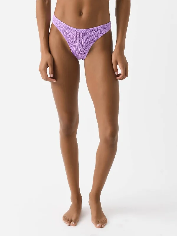 Modern Women's Wardrobe Essentials Christy Brief Bikini Bottom In Lilac Shimmer