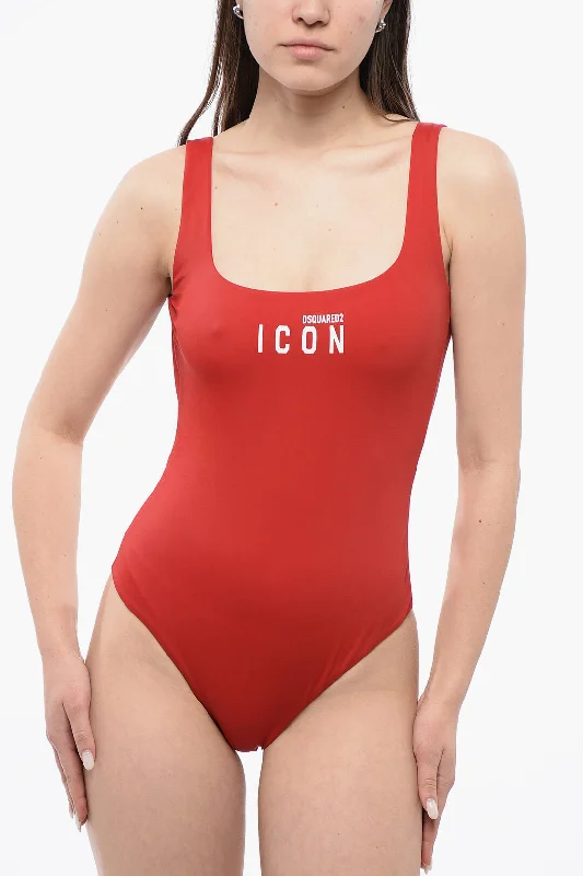 Women's Professional Garments Dsquared2 Icon Stretch Fabric One-Piece Swimsuit