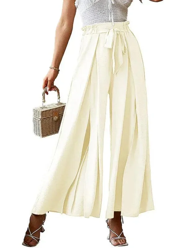 Comfortable Women's Apparel Loose Pleated Wide Leg Women pants