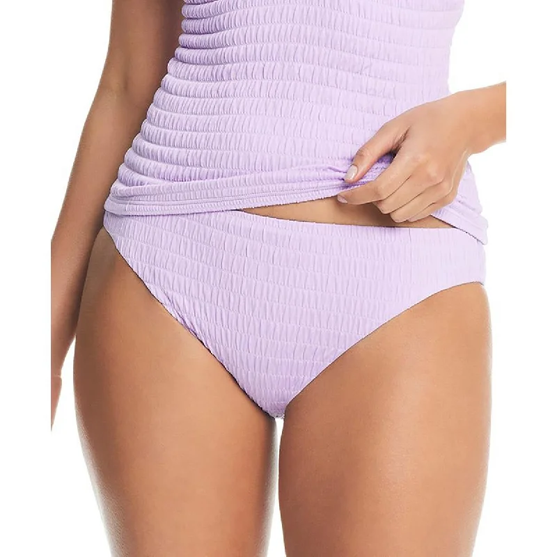 Women's Clothing For Holiday Travel Womens Smocked Nylon Swim Bottom Separates