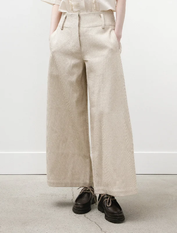 Flash Discount Grace Trouser Japanese Stitch Natural