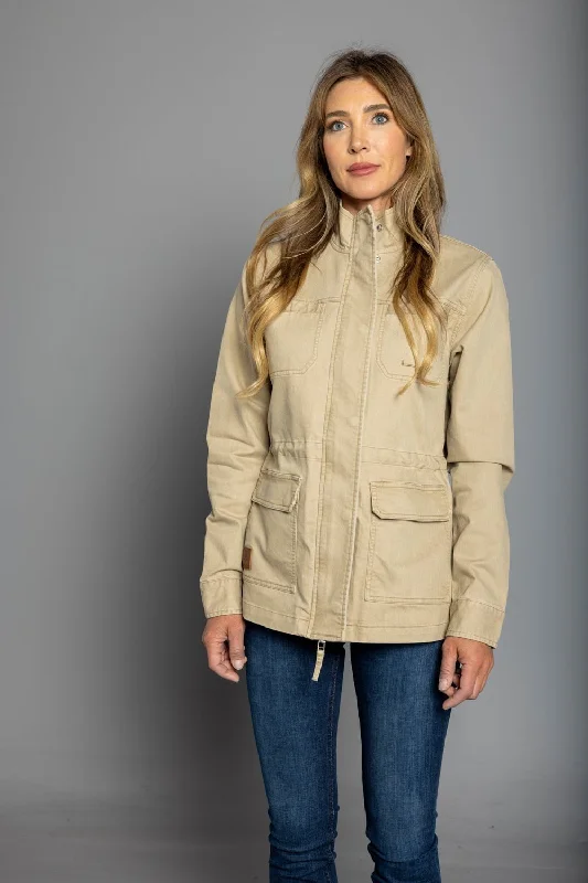 Chic Casual Wardrobe Essentials Kimes Ranch Womens Riggin Utility Khaki Cotton Blend Cotton Jacket