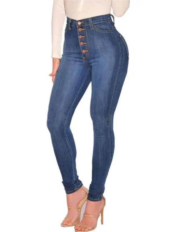 Sale On Clothing Women High Waist Skinny Jeans