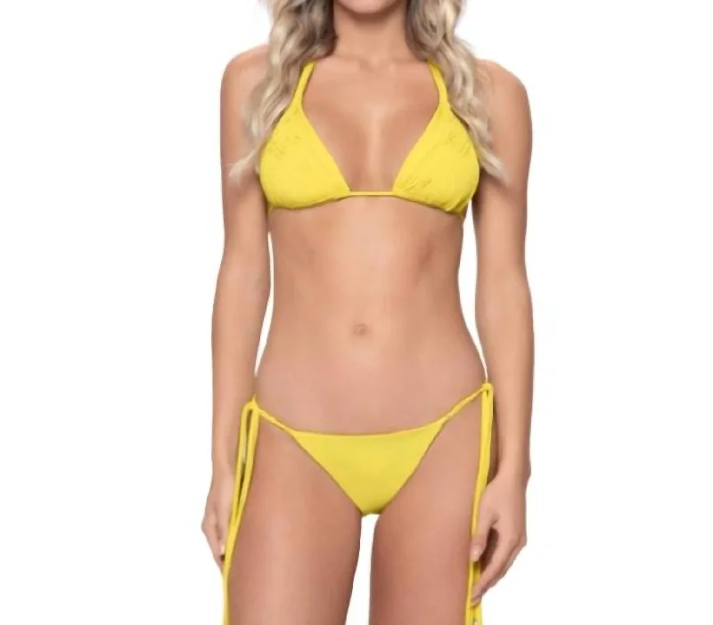 Plus Size Women Wear Sunshine Mila Tie Teeny In Yellow