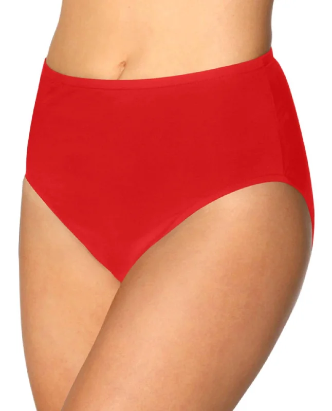 Women's Clothing Sale Women's Full Brief Swim Bottom In Red