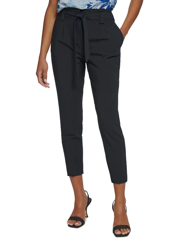 Women's Outdoor Attire Womens High Rise Pleated Cropped Pants