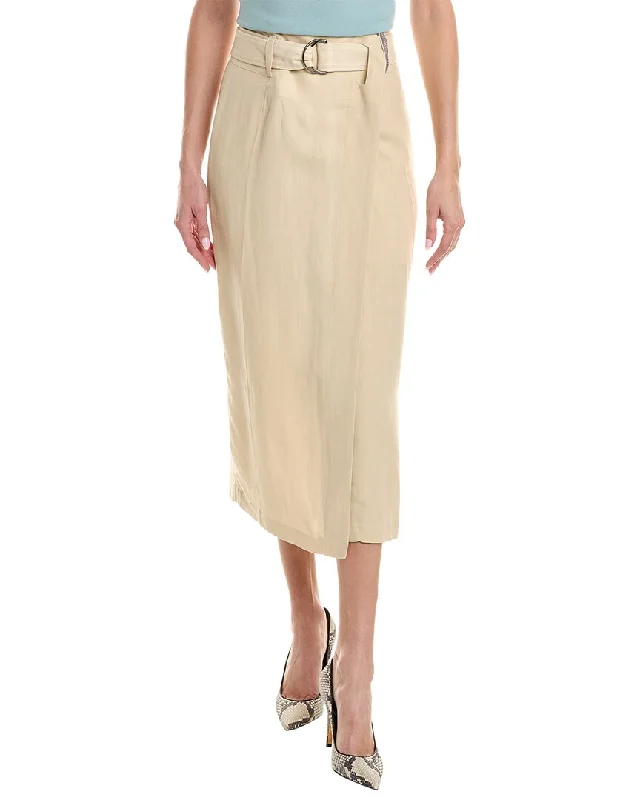 VIP Member Discount Brunello Cucinelli Linen-Blend Skirt