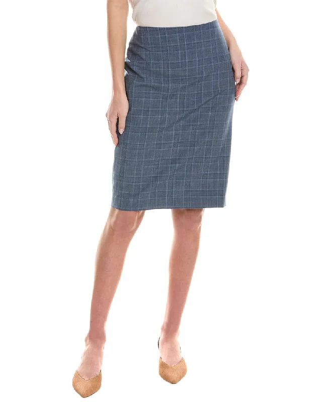 Feminine Dresses for Women in Bold Prints Brooks Brothers Wool-Blend Skirt