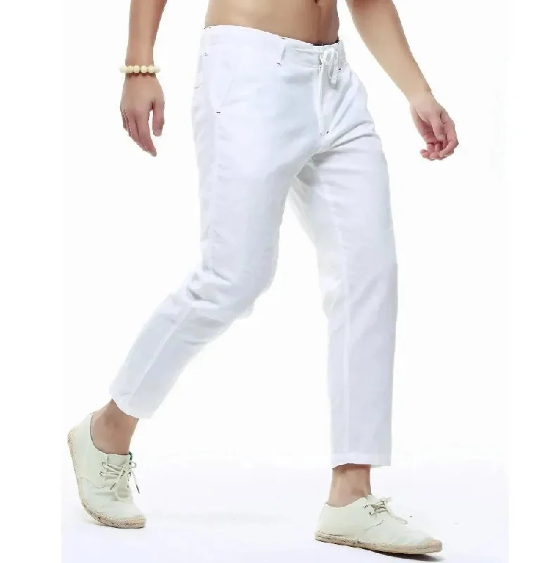 Clothing Sales Capri Linen Pants For Men