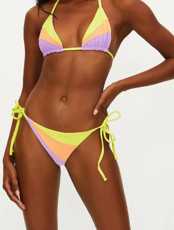 Online Shopping Boutiques Thelma Bikini Bottom In Sundazed Color Block