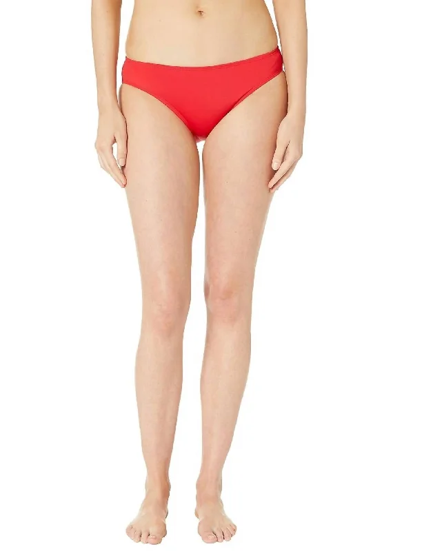 Women's High-Fashion Attire Beach Club Solids Hipster In Ribbon Red