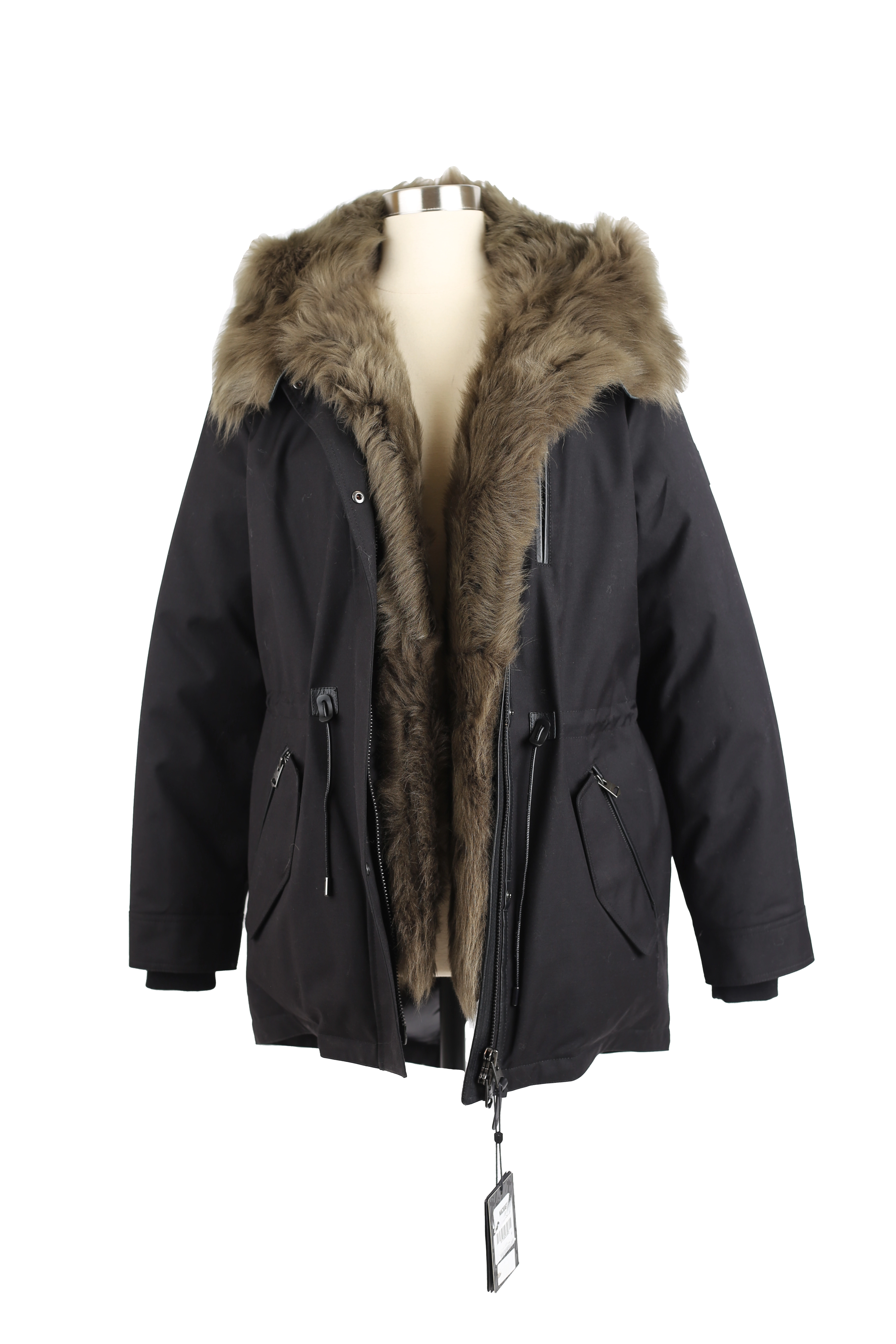 Trendy Athleisure Clothing For Women Charlene Down Parka - Removable Fur Hood & Bib