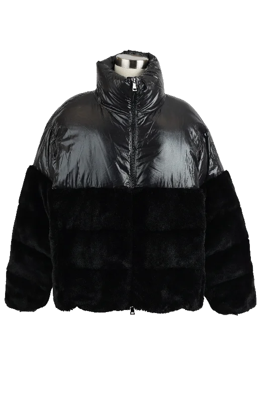 Cheap Women's Clothing Online Logodec Faux Fur/ Poly Down Jacket