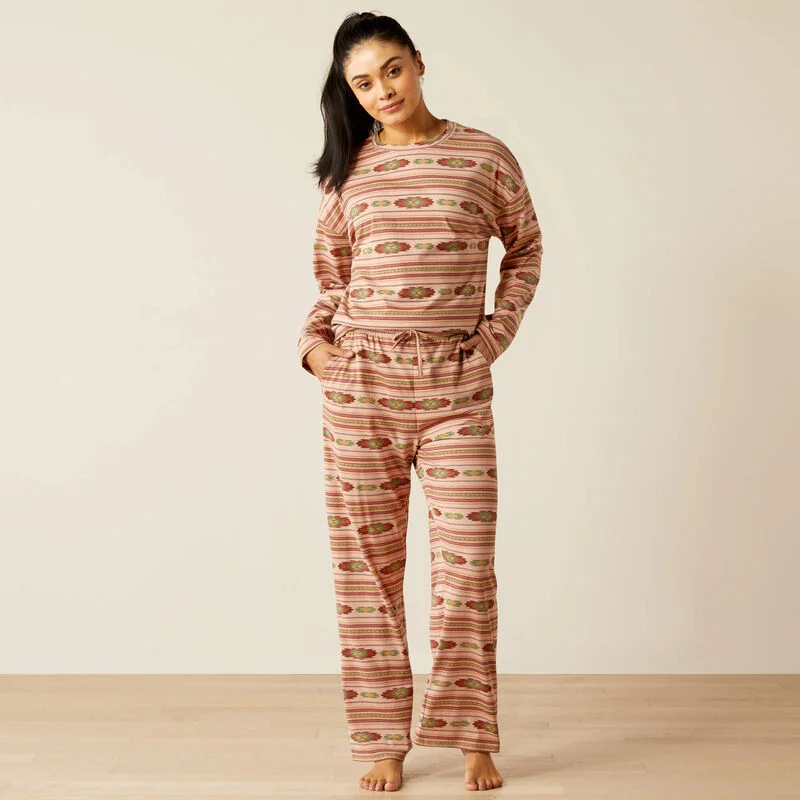 Women's High-Fashion Garments Ariat Women's Dreams Pajama Set in Milagro Serape Print