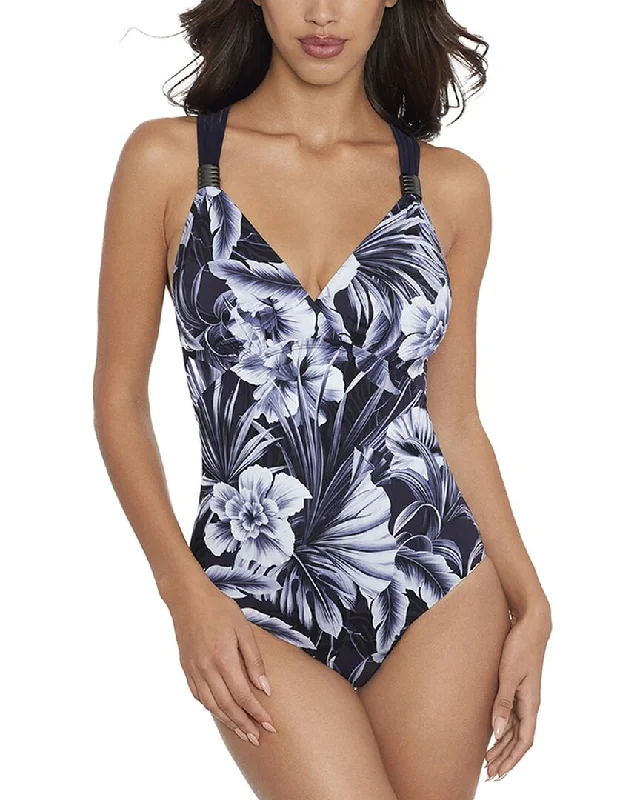 Women's Formal Event Attire Amoressa Blue Panther Horizon One-Piece