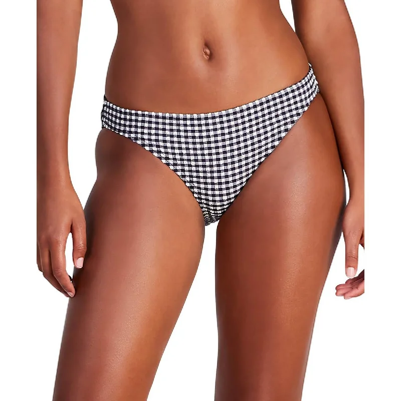 Workwear Fashion for Women Womens Check Print Hipster Swim Bottom Separates