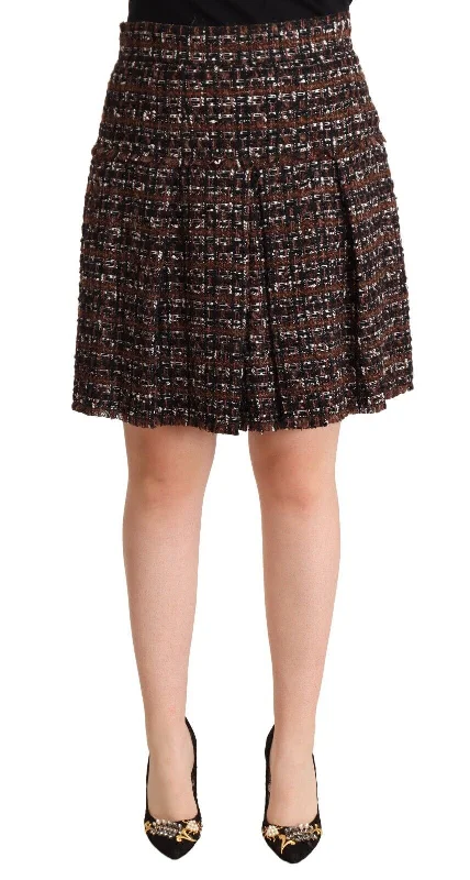 Women's Evening Garments Dolce & Gabbana Chic  A-line Pleated Mini Women's Skirt